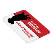 Hond voer Ik Magnet Dog heb honger Magneet (Rechterzijde)