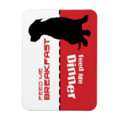 Hond voer Ik Magnet Dog heb honger Magneet (Verticaal)