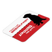 Hond voer Ik Magnet Dog heb honger Magneet (Linkerzijde)