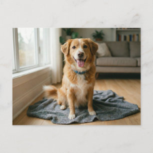 Hond Voor Altijd Thuis Aankondiging  Briefkaart