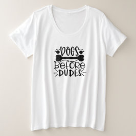 Hond voor dudes grote maat t-shirt