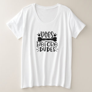 Hond voor dudes grote maat t-shirt