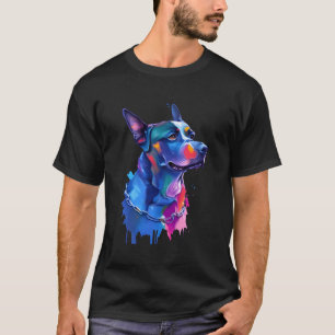 Hond voor liefhebbers Kleurrijke Kunst Kat Adoptie T-shirt