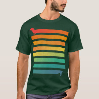 Hond Vriend Retro Outfit Beste Vriend Hond Dachshu T-shirt