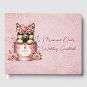 Hond Vrienden Mama en papa's bruiloft Gastenboek (Voorkant)