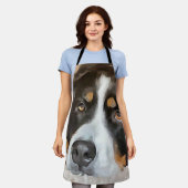 Hond, Vrouw, Berner berghond Schort (Gedragen)