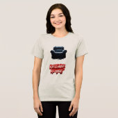 Hond vs Cat Recliner Kombat Tri-Blend Shirt (Voorkant volledig)