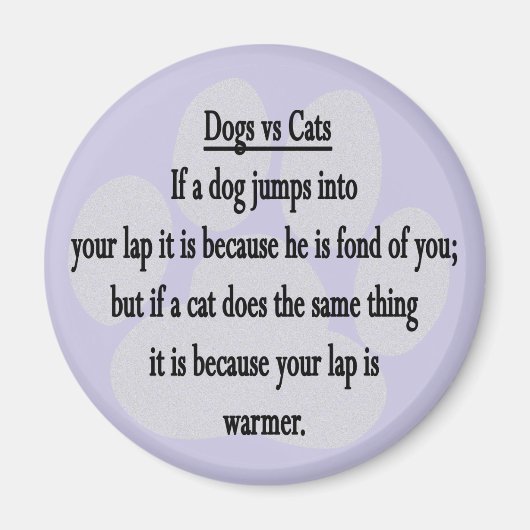 Hond vs kat magneet (Voorkant)