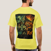 Hond vs Vos: Wilde Overlevingsstrijd. T-shirt (Achterkant)