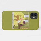 Hond W/E-kraag Snuffellamp Grappige iPhone5 Hoes (Achterkant (horizontaal))
