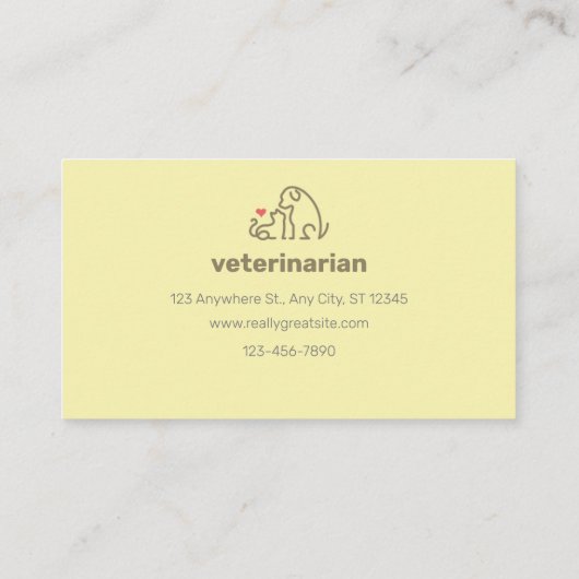 Hond Waking, Huisdier Boarding Visitekaartje (Achterkant)