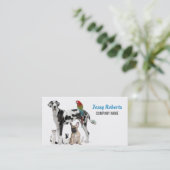 Hond Walker Dierenverzorging Dierenarts Huisdier Z Visitekaartje (Staand voorkant)