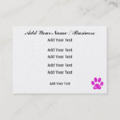 Hond Walker / Groomer / etc. - SRF Visitekaartje (Achterkant)