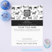 Hond Walker Grooming Hond Trainer Groomer Business Flyer (Enkel)