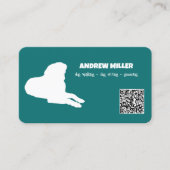 Hond Walker Hond Boarding QR Visitekaartje (Voorkant)