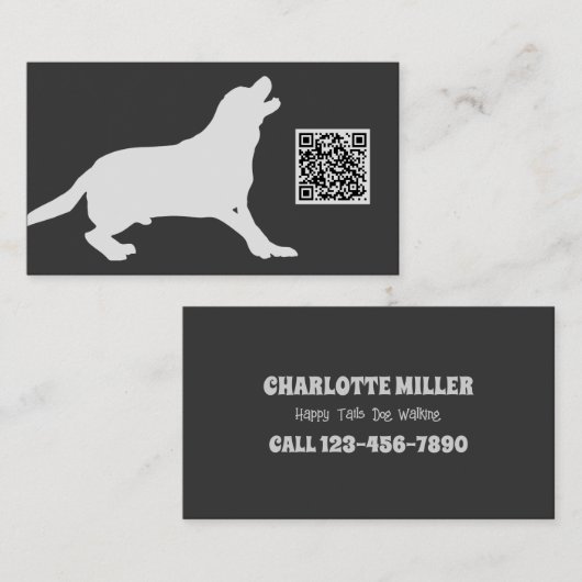 Hond Walker Hond Sitter Visitekaartje (Voorkant / Achterkant)