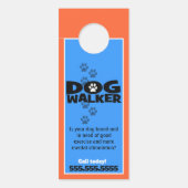 Hond Walker Hond Walking Promotie Deurhanger (Voorkant)