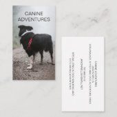 Hond Walker Hond wandelingen en huisdier zorg Visitekaartje (Voorkant / Achterkant)