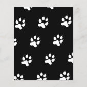 Hond Walker Pet Sitter Custom Foto Black Flyer (Achterkant)