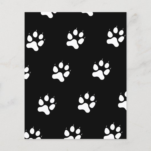 Hond Walker Pet Sitter Custom Foto Black Flyer (Achterkant)