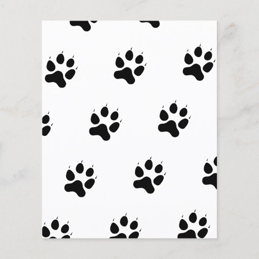 Hond Walker Pet Sitter Custom Foto White Flyer (Achterkant)