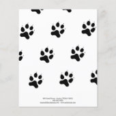 Hond Walker Pet Sitter Foto Scheur Off Strips Flye Flyer (Achterkant)