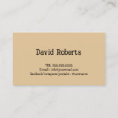 Hond Walker Pet Sitting Happy Labrador Retriever Visitekaartje (Achterkant)