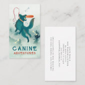 Hond Walker Sitter Jumping Hond Frisbee Visitekaartje (Voorkant / Achterkant)