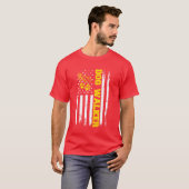 Hond WalkerHond Wandelen Hondenliefhebber Amerikaa T-shirt (Voorkant volledig)