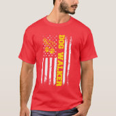 Hond WalkerHond Wandelen Hondenliefhebber Amerikaa T-shirt (Voorkant)