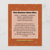 Hond Walking 4x5 Flyer Leuke Hond Walker Promo (Achterkant)