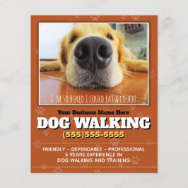 Hond Walking 4x5 Flyer Leuke Hond Walker Promo