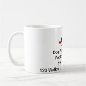 Hond Walking Cup Bedrijfsinformatie Koffiemok (Links)