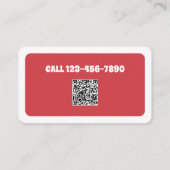 Hond Walking Dog Sitter Custom QR Visitekaartje (Achterkant)