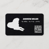 Hond Walking Dog Sitter QR Visitekaartje (Voorkant)
