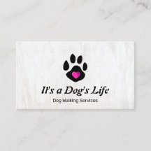 Hond Walking Paw met Hart