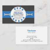 Hond Walking Paw Print Logo Visitekaartje (Voorkant / Achterkant)