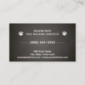 Hond Wandelen diensten Visitekaartje (Achterkant)