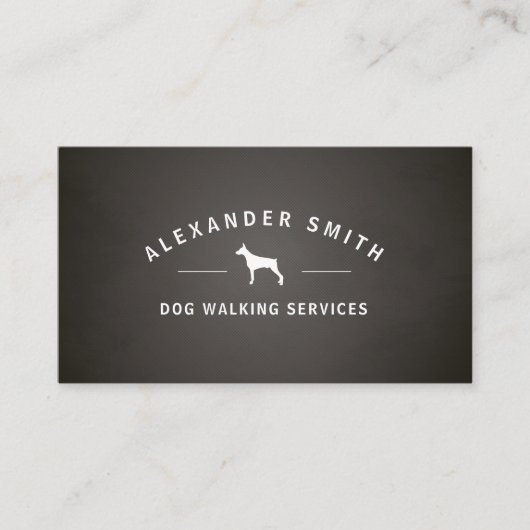 Hond Wandelen diensten Visitekaartje (Voorkant)