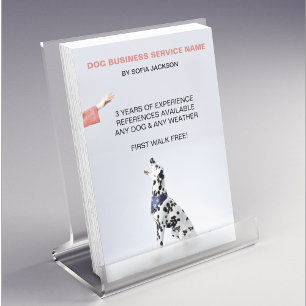 Hond Wandelen Walker Business Huisdieren diensten Flyer