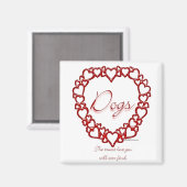 Hond ware liefde magneet (Voorkant / Achterkant)