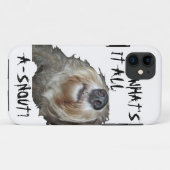 Hond "WAT IS ER AAN DE HAND?" iPhone 5 Hoesje (Achterkant (horizontaal))