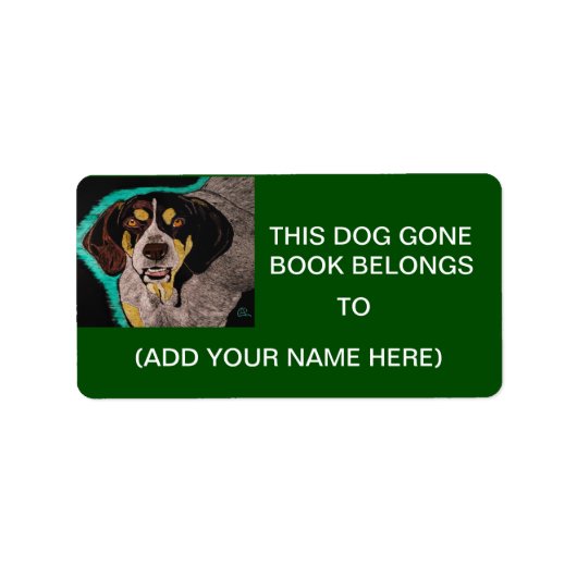 HOND WEG BOEK LABELS (Voorkant)