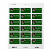 HOND WEG BOEK LABELS (Full Sheet)