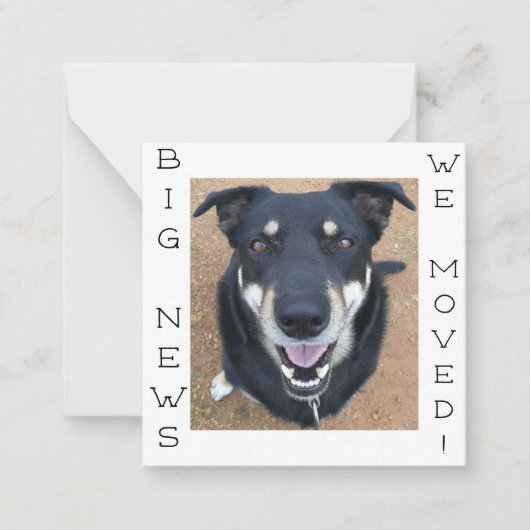 Hond weg GELUKKIG! Briefkaart (Voorkant)