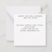 Hond weg GELUKKIG! Briefkaart (Achterkant)