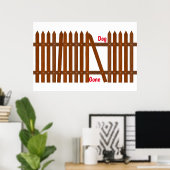 Hond Weg Poster (Thuiskantoor)