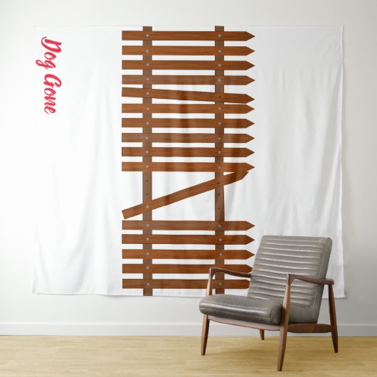 Hond Weg Wandkleed (In Situ (horizontaal))