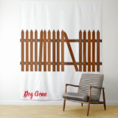 Hond Weg Wandkleed (In situ)