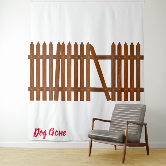 Hond Weg Wandkleed (In situ)